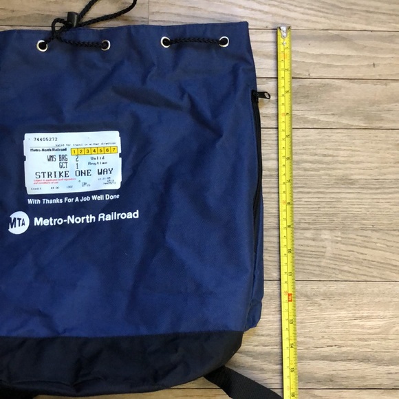 Metro-North Railroad “With Thanks For A Job Well Done” Drawstring Backpack - Picture 8 of 10